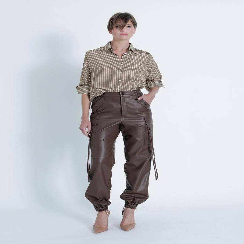 Karina Grimaldi Vegan Leather Pants