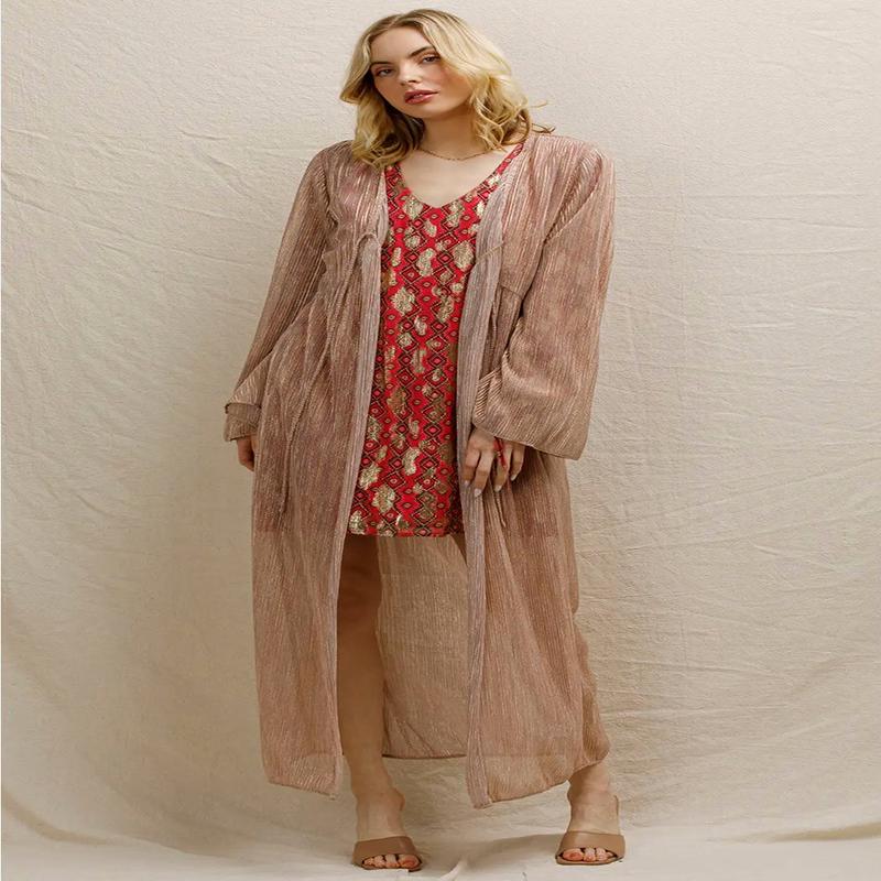 Talk to Angels Sheer Shimmer Kimono