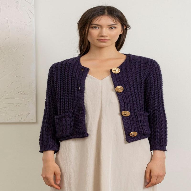 61 Jane Chunky Button Up Cardigan