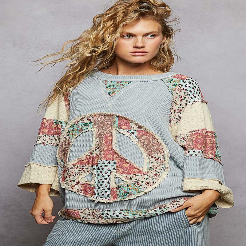 61 Jane Peace Sign Sweater