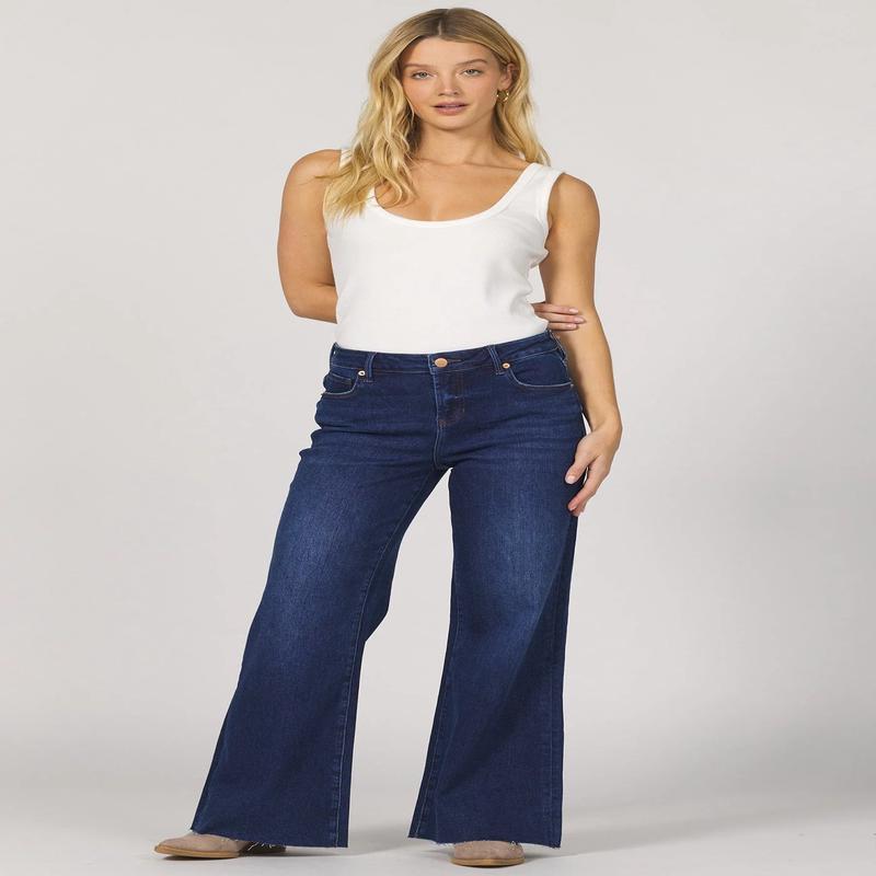 Hidden Micah Wide Leg Jeans in Night