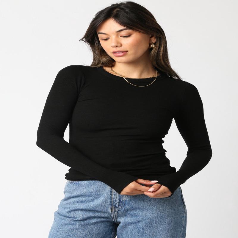 Olivaceous Abbey Long Sleeve Top