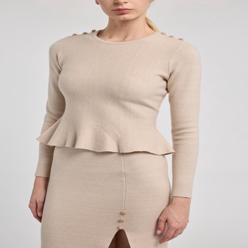 Generation Love Panache Peplum Sweater