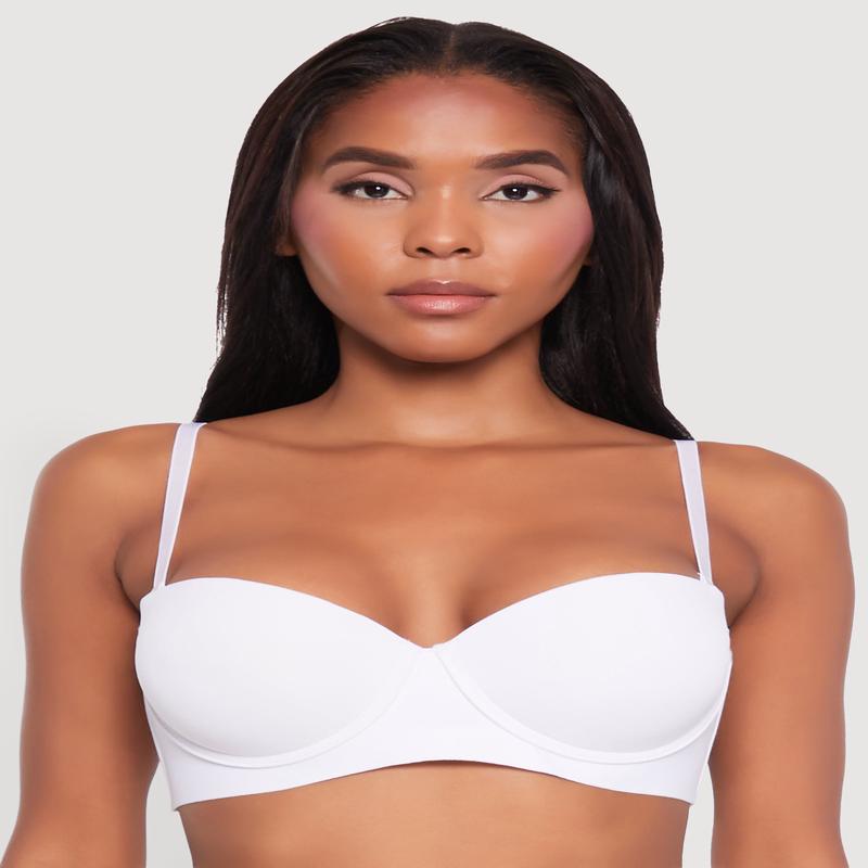 Stylish Padded Push Up Balconette Bra | Convertible to Strapless