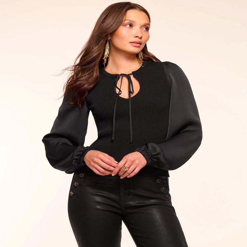 Ramy Brook Shelly Tie Neck Top