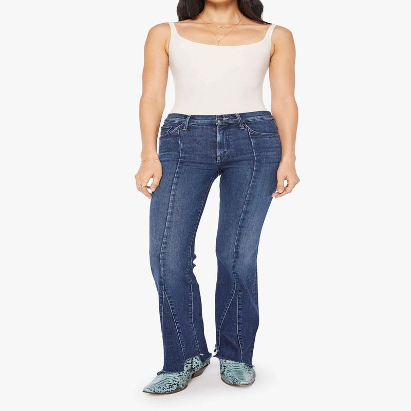 Mother Insider Skimp Pointy Fray Jeans - You're A Riot