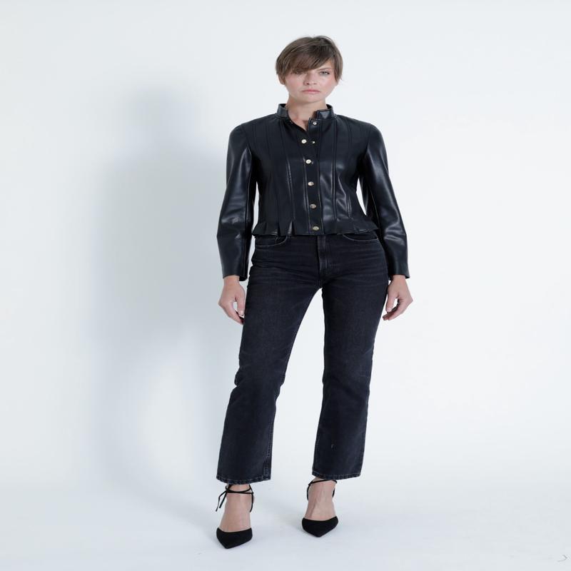 Karina Grimaldi Scarlett Vegan Leather Jacket