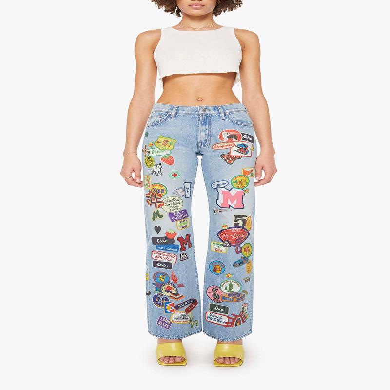 Mother Denim Bookie Sneak Patch Jeans