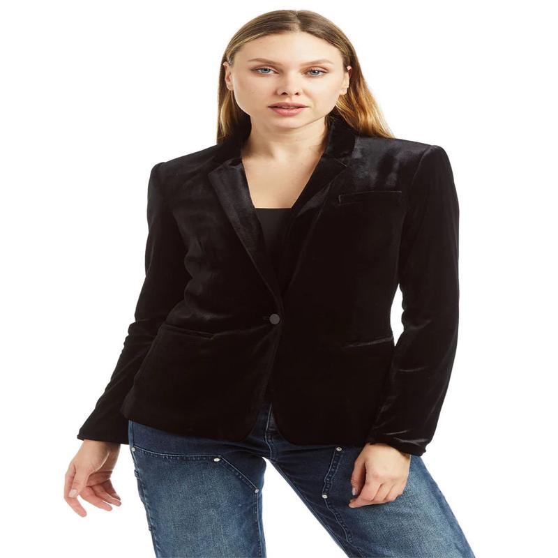 Tractr Velvet Blazer