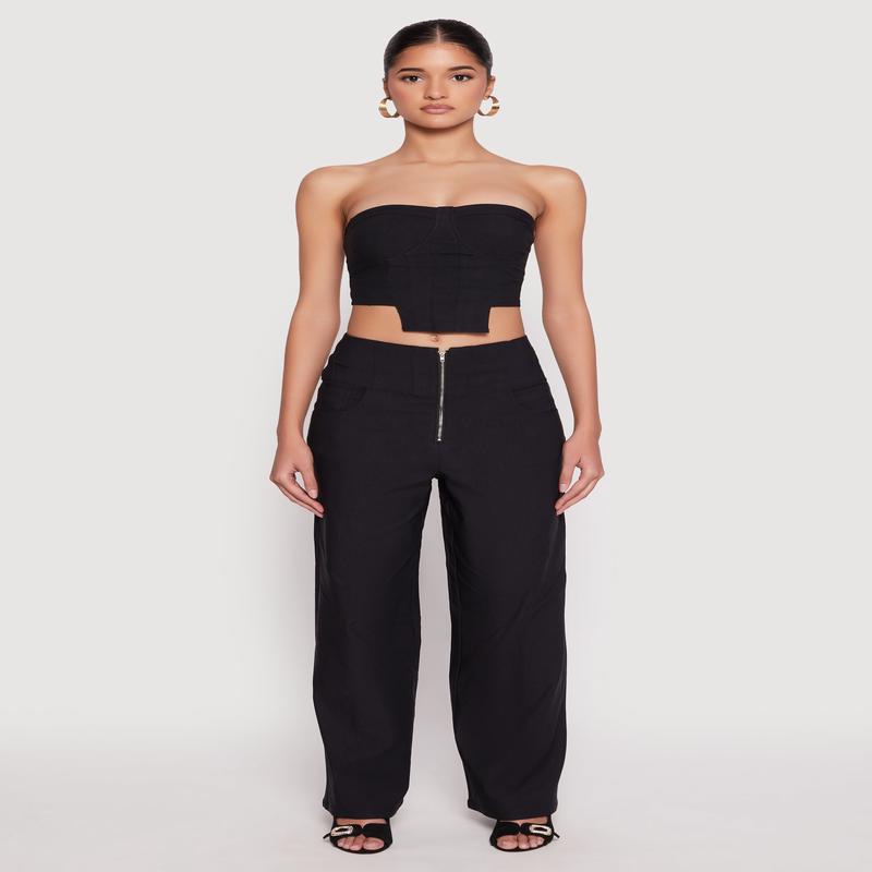 Hyperstretch Zip Front Pants