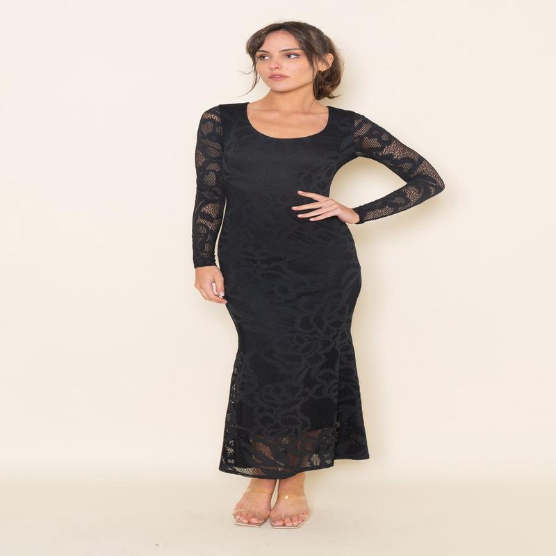 Love & Luxury Lacy Maxi Dress