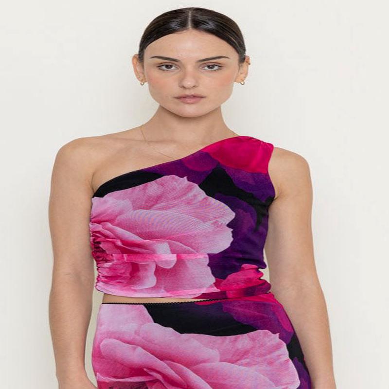 61 Jane Ruched Floral Top