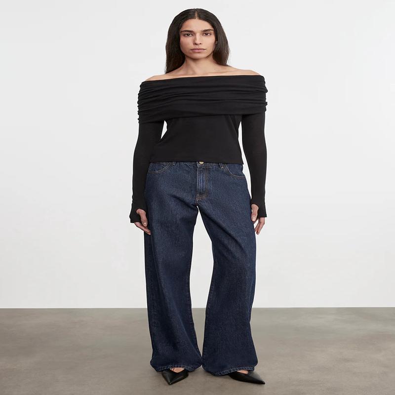 Enza Costa Cashmere Off Shoulder Top