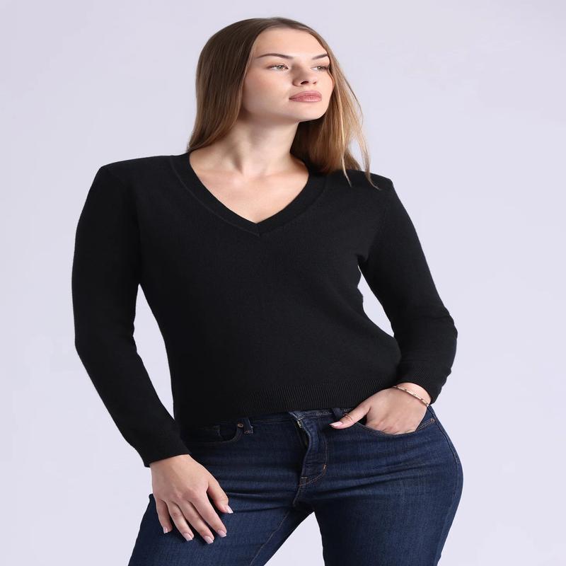 Minnie Rose Power Shoulder Long Sleeve