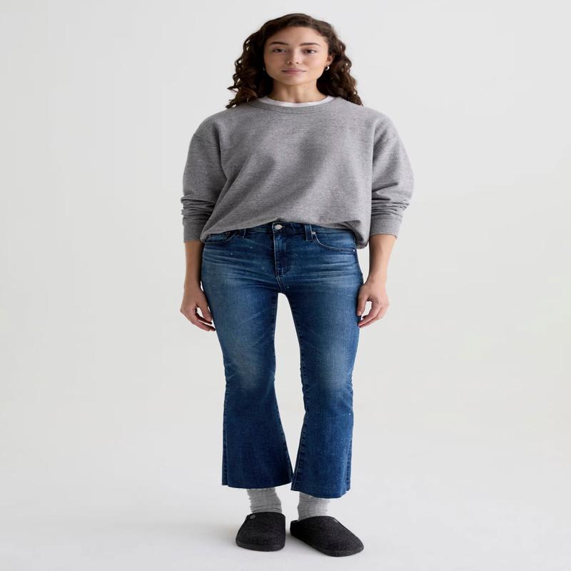 AG Jeans Farrah Boot Crop with Splatter