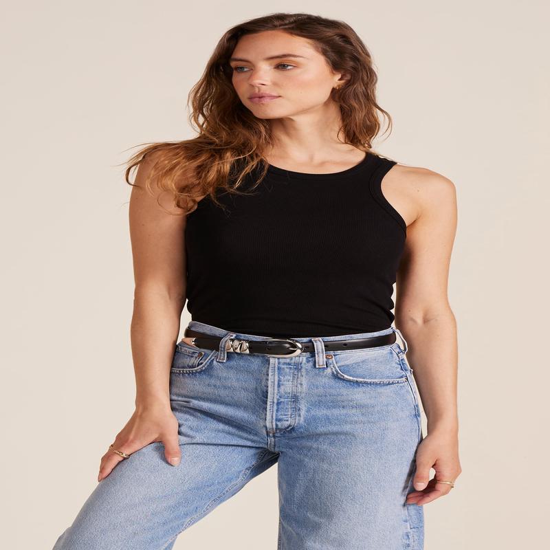 Bobi High Neck Racer Tank