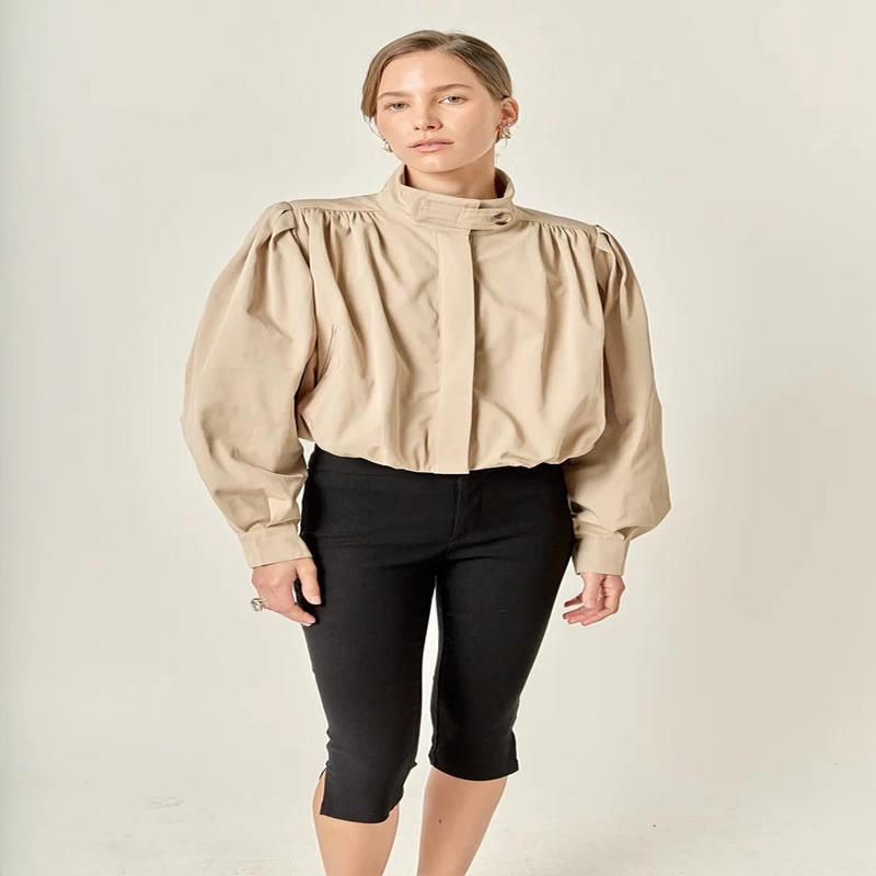 American Poet Cropped Trench Coat