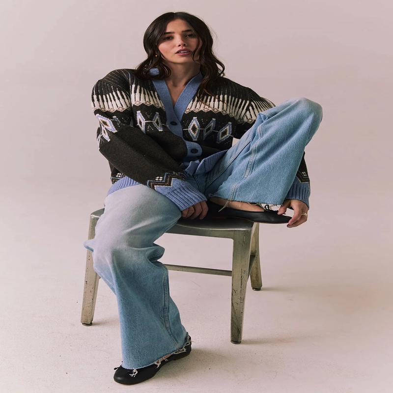 Chaser Autumn Fairisle Cardigan