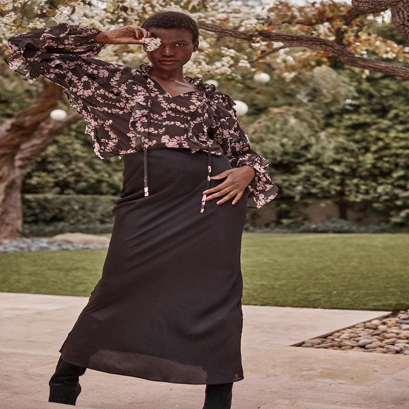 Misa Lupe Ruffled Blouse