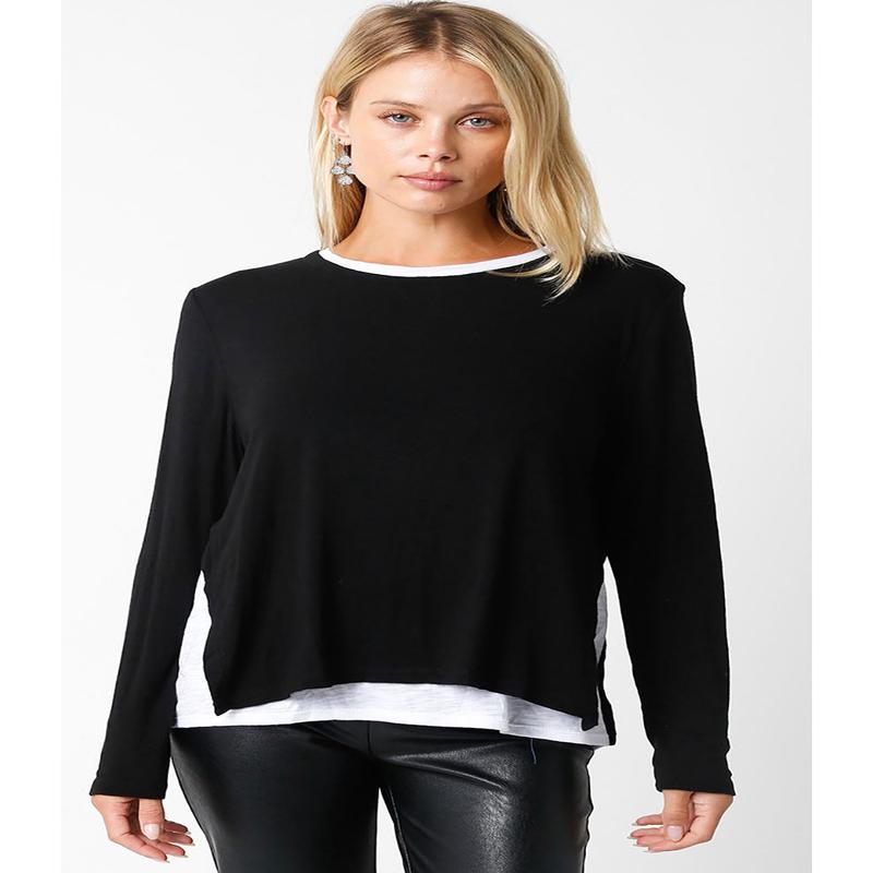 Olivaceous Double Lined Crewneck Sweater Shirt