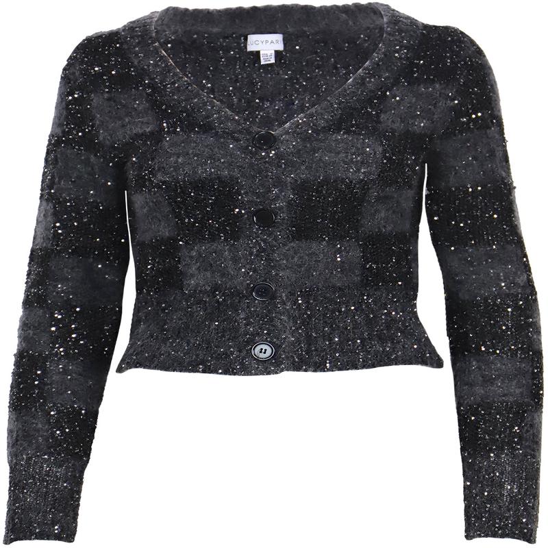 Lucy Paris Glenn Sequin Cardigan