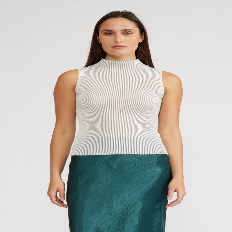 Lucy Paris Hilty Mockneck Tank