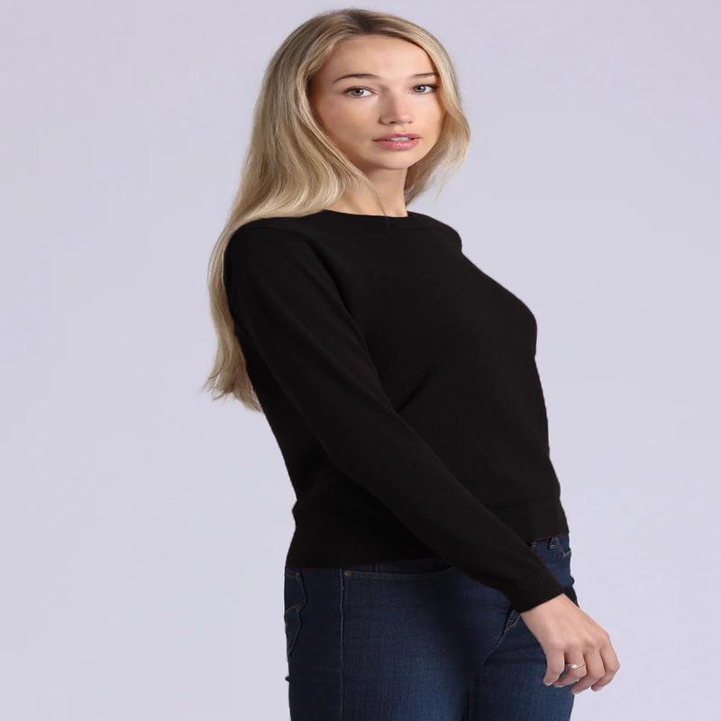 Minnie Rose Long Sleeve Crew Sweater