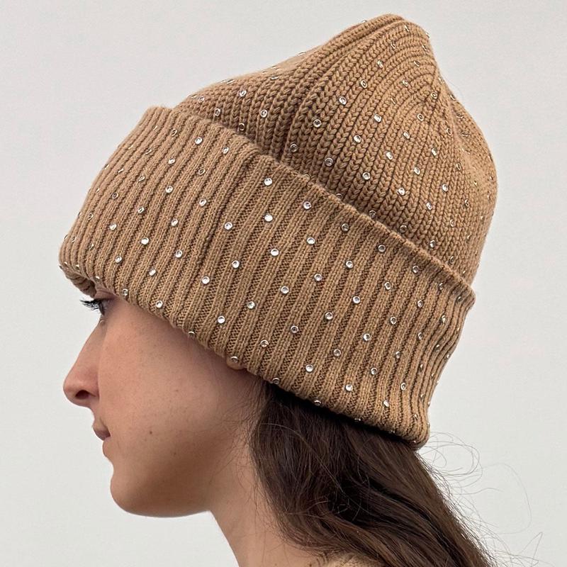 Minnie Rose Rhinestone Shaker Beanie