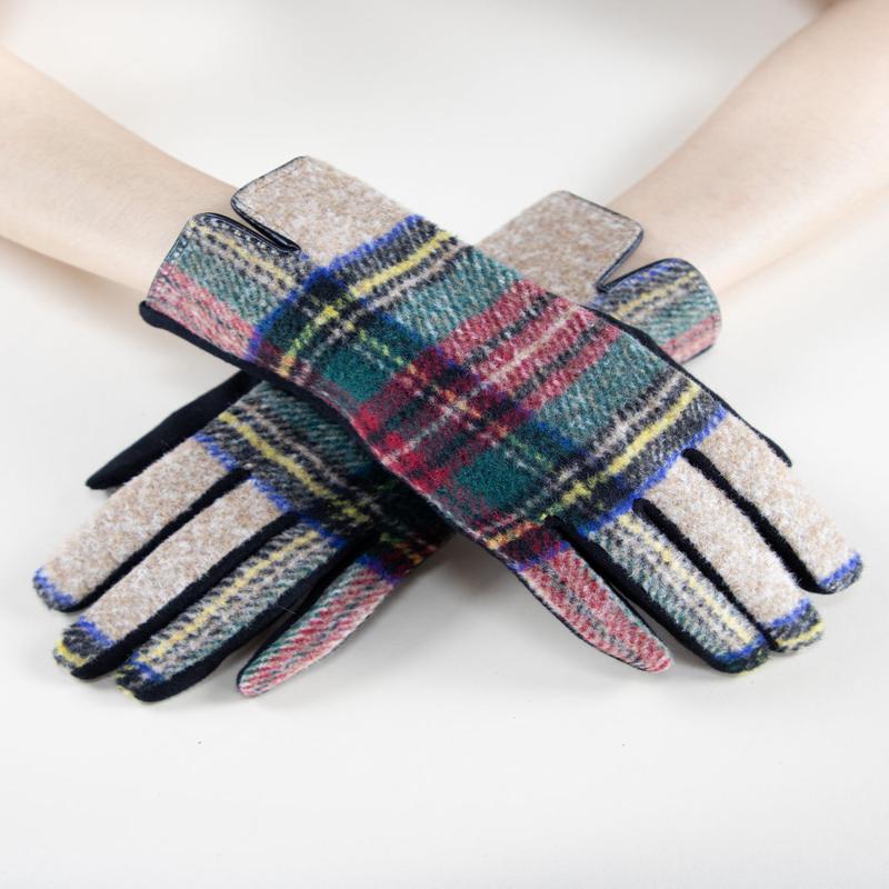 IScarf Plaidberry Gloves