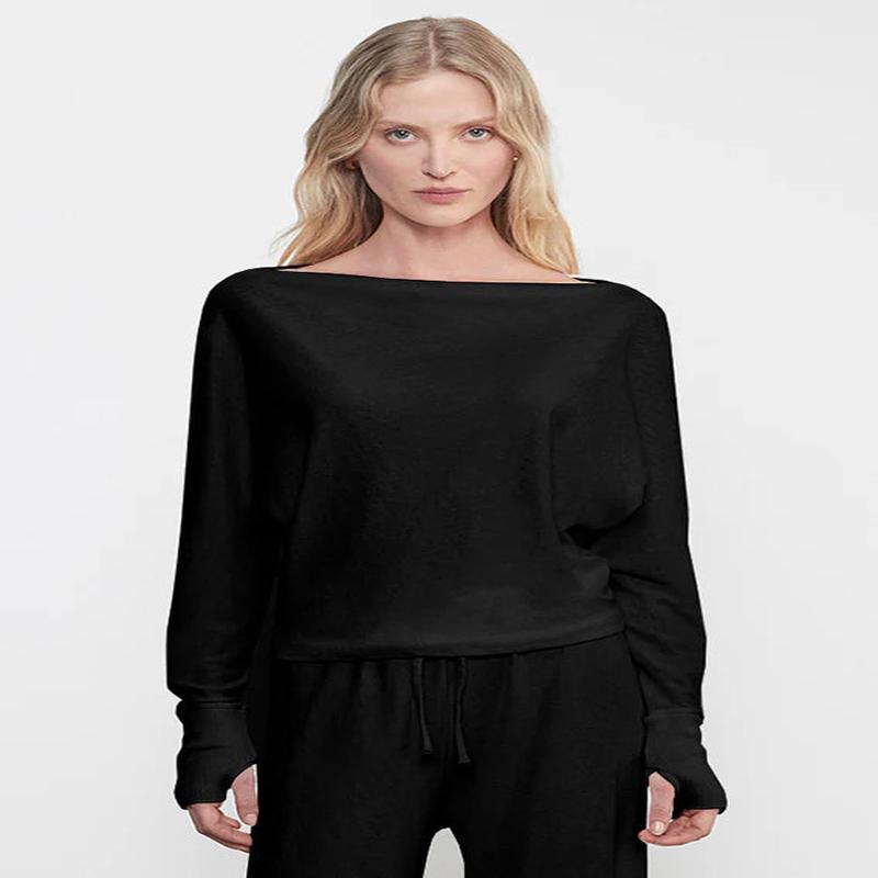 Enza Costa Cashmere Jersey Dolman Top