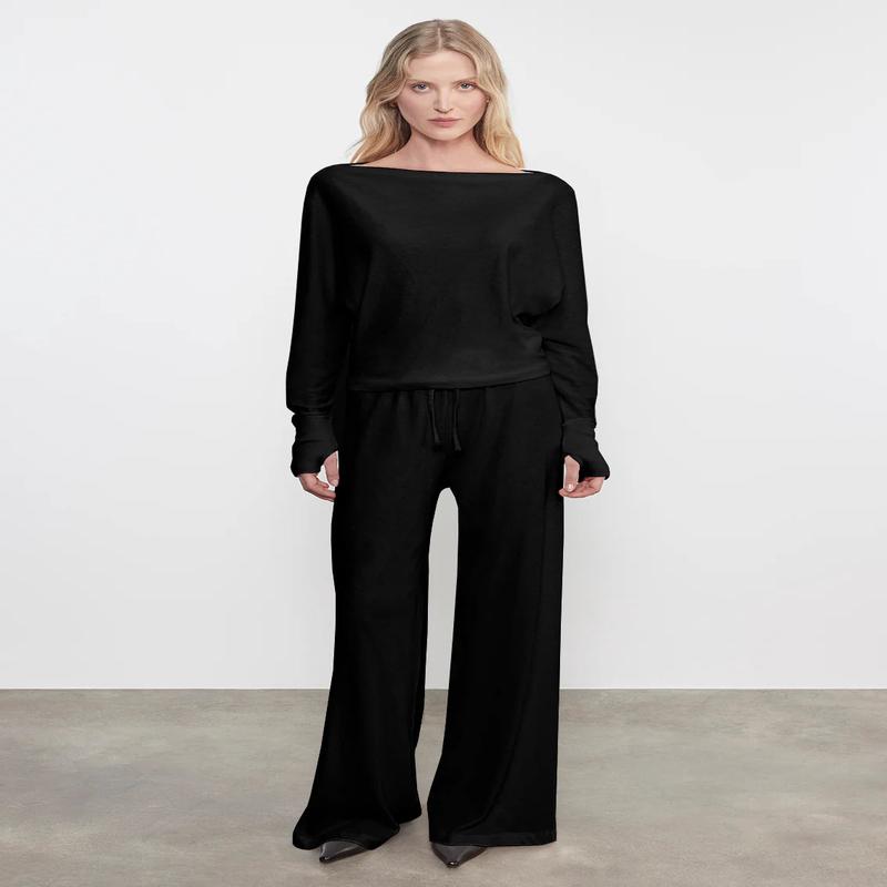 Enza Costa Cashmere Jersey Drawcord Pants