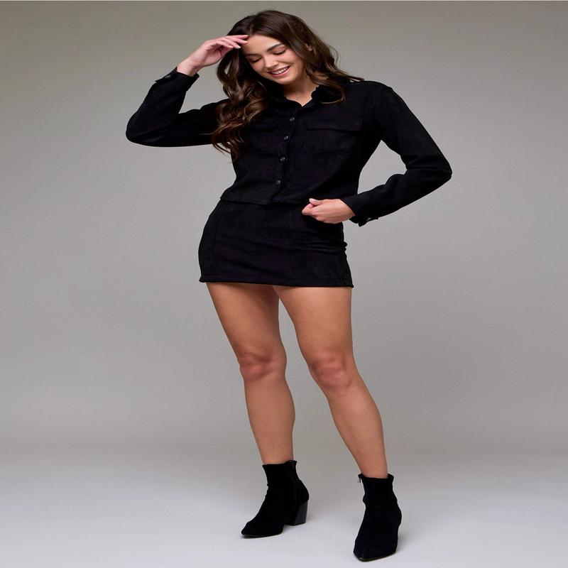 Hidden Super Soft Suede Button Up Shirt