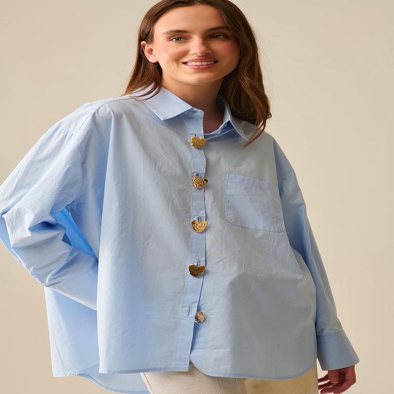 61 Jane Oversized Poplin Shirt
