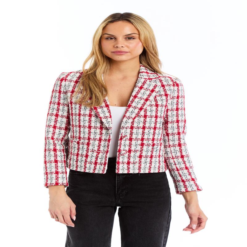 Drew Lina Plaid Blazer