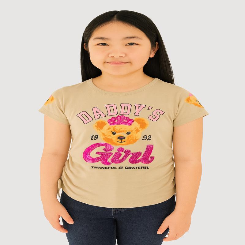 Girls Daddys Girl Graphic Print Tee