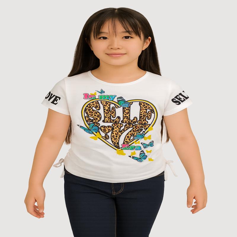 Girls Trendy Self Love Graphic T-Shirt