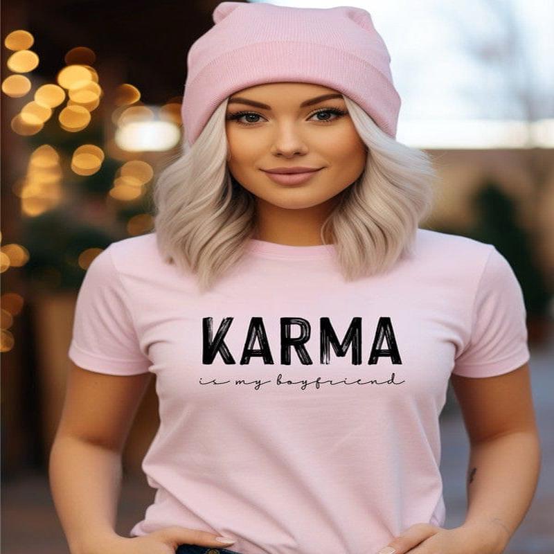 Karma is my Boyfriend Graphic Crew Neck Tee *Online Only*