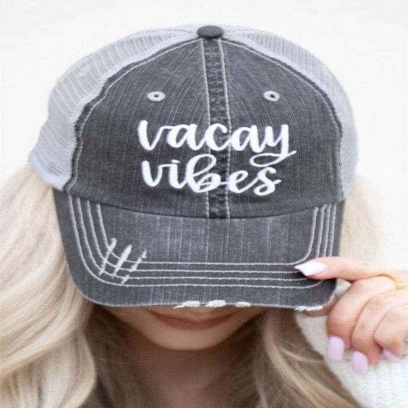 Vacay Vibes Embroidered Trucker *Online Only*