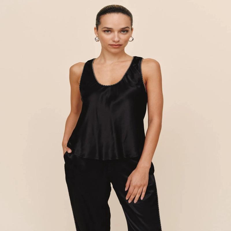 Bella Dahl Beaded Trim Tank Top