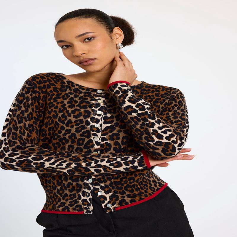 Brodie Lydia Leopard Cardigan