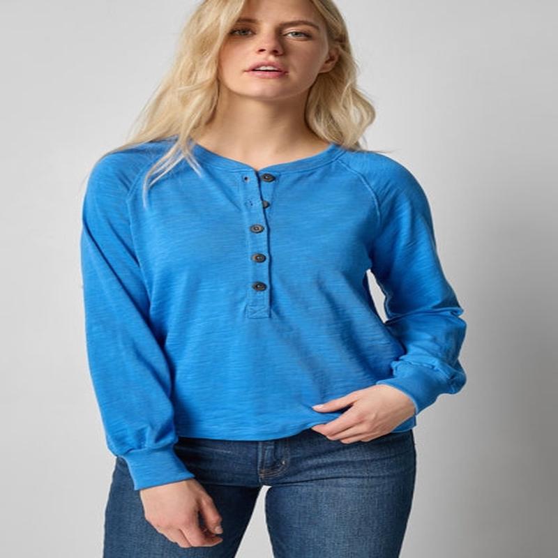 Lilla P Long Sleeve Henley Shirt