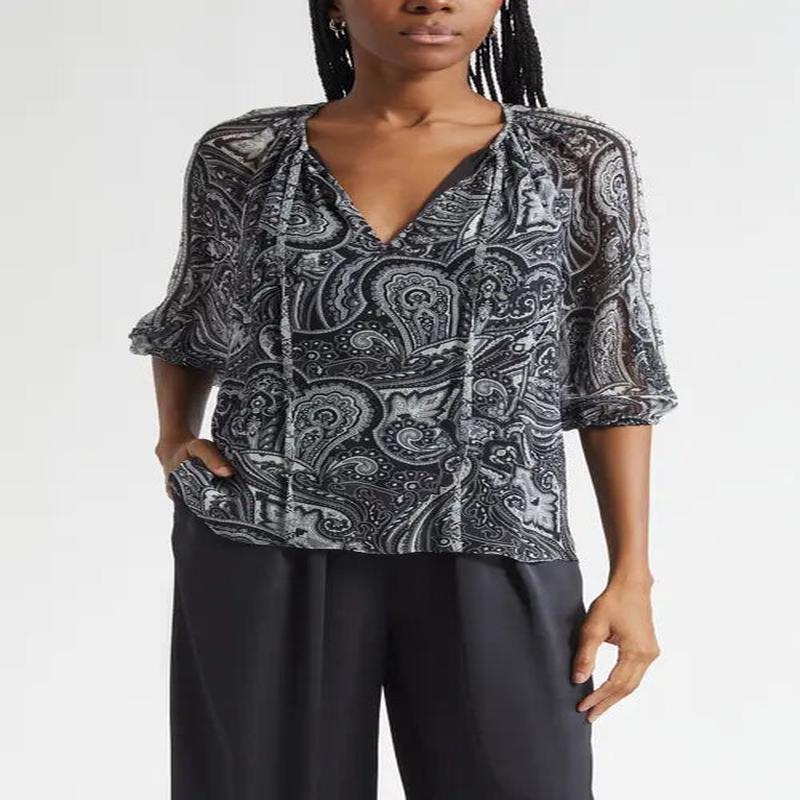 Ramy Brook Selva Paisley Top