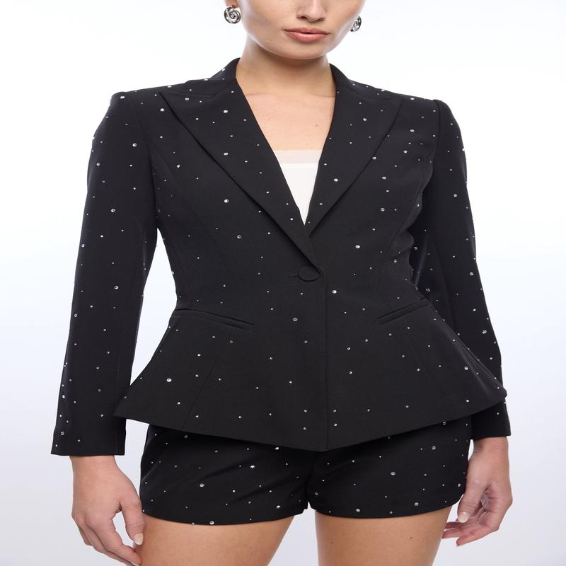 Generation Love Naomi Crystal Crepe Blazer
