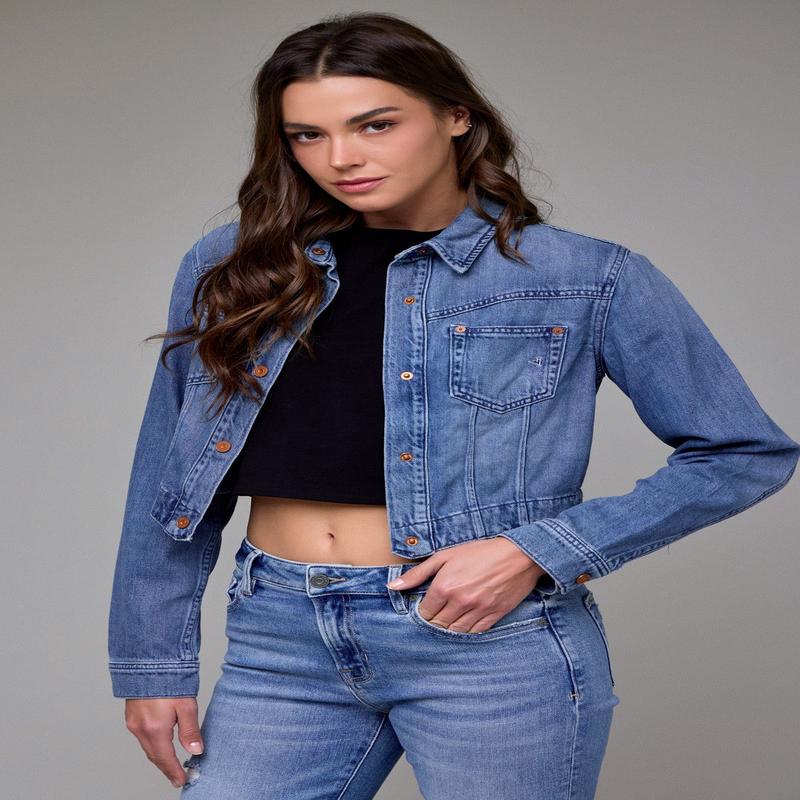 Hidden Cropped Western Jacket