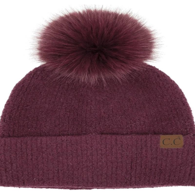 Funky Junque Chenille Pom Beanie