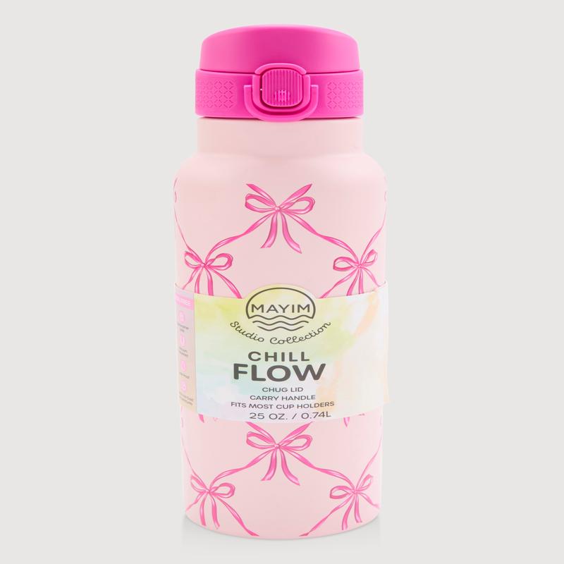 Bow Print Chill Flow Water Bottle