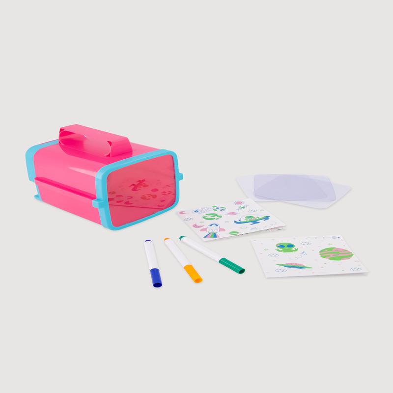 Stylish Projector Kit with Traceable Patterns and Markers