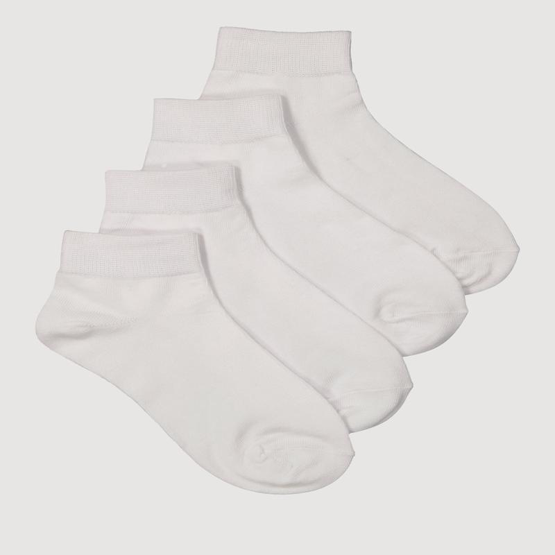 Basic Quarter Socks 4 Pack Size 6-11