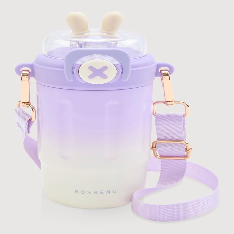 Ombre Bunny Ear Flip Top Water Bottle
