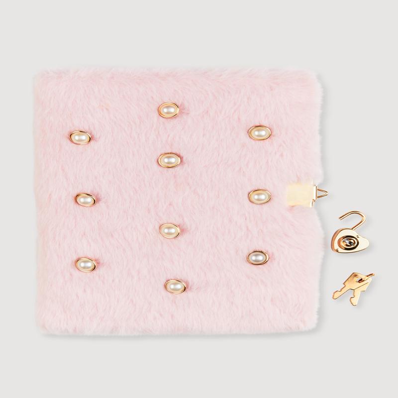 Faux Pearl Studded Diary